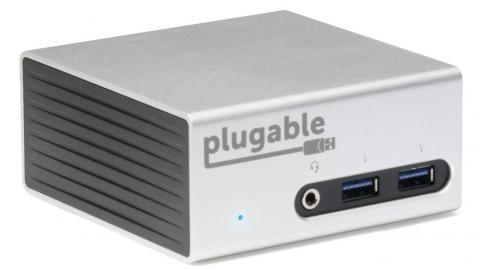  Plugable USB 3.0 Universal Laptop Docking Station Dual Monitor  for Windows and Mac, USB 3.0 or USB-C, (Dual Video: HDMI and HDMI/DVI/VGA,  Gigabit Ethernet, Audio, 6 USB Ports) Black : Electronics